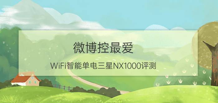 微博控最爱 WiFi智能单电三星NX1000评测